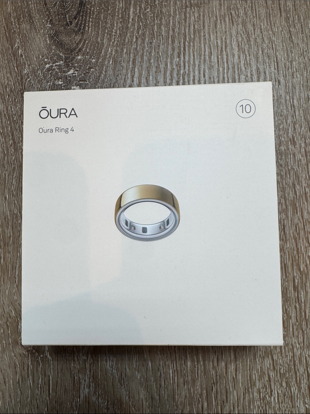 Oura Ring Gen 4 Box – Gold -size 10 -new in sealed box